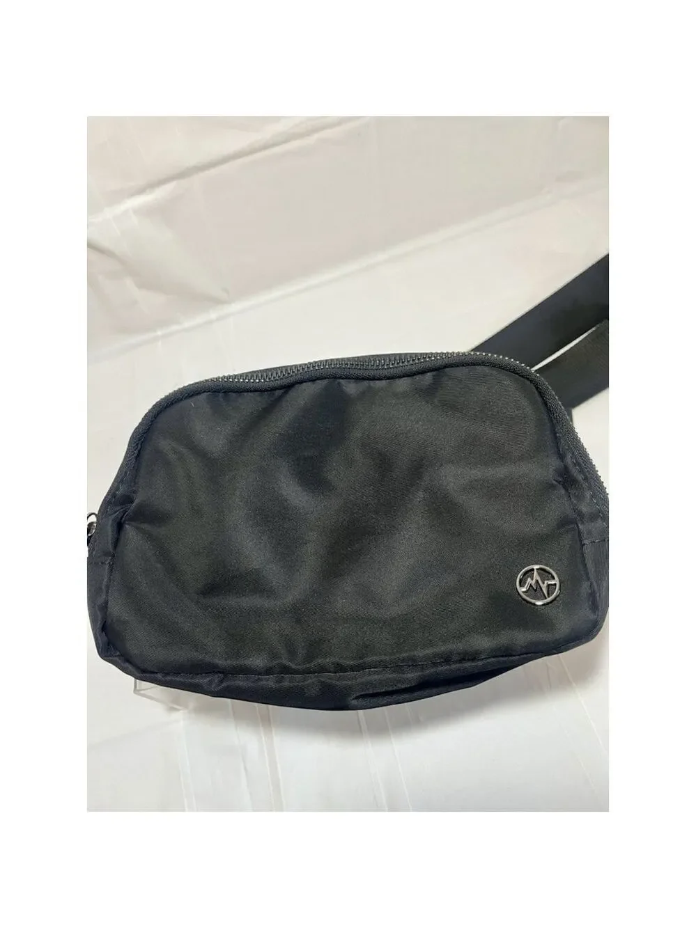 PanderEverywhere Nylon Messenger Bag fanny crossbody Black Onyx